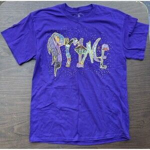 PRINCE T-SHIRT Purple Rain 1999 Size MED The Prince Estate